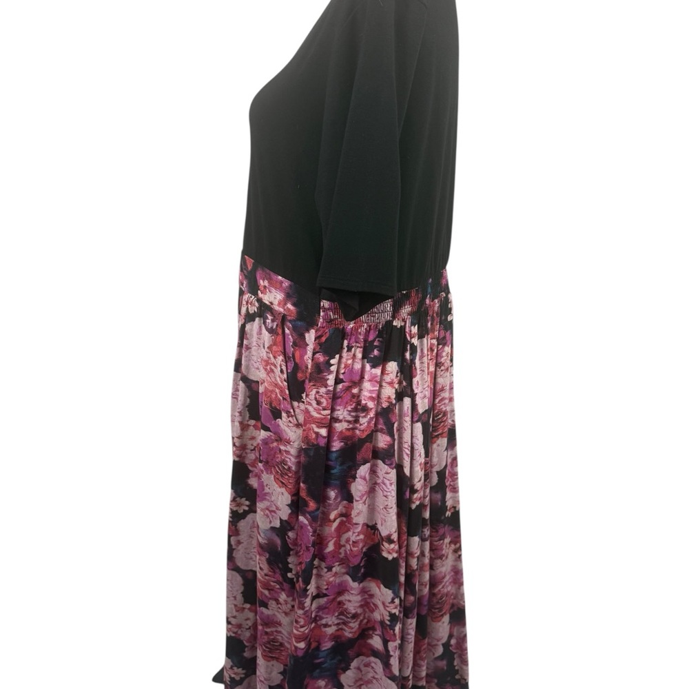 Torrid floral skirt print and black top dress size 1-1X/14-16 - Picture 4 of 11